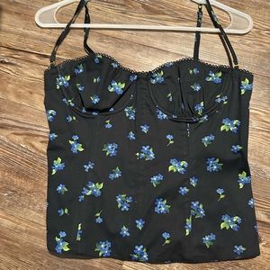 Weworewhat floral corset - nwt